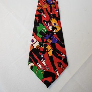 Vintage Nicole Miller Basketball tie 100% Silk